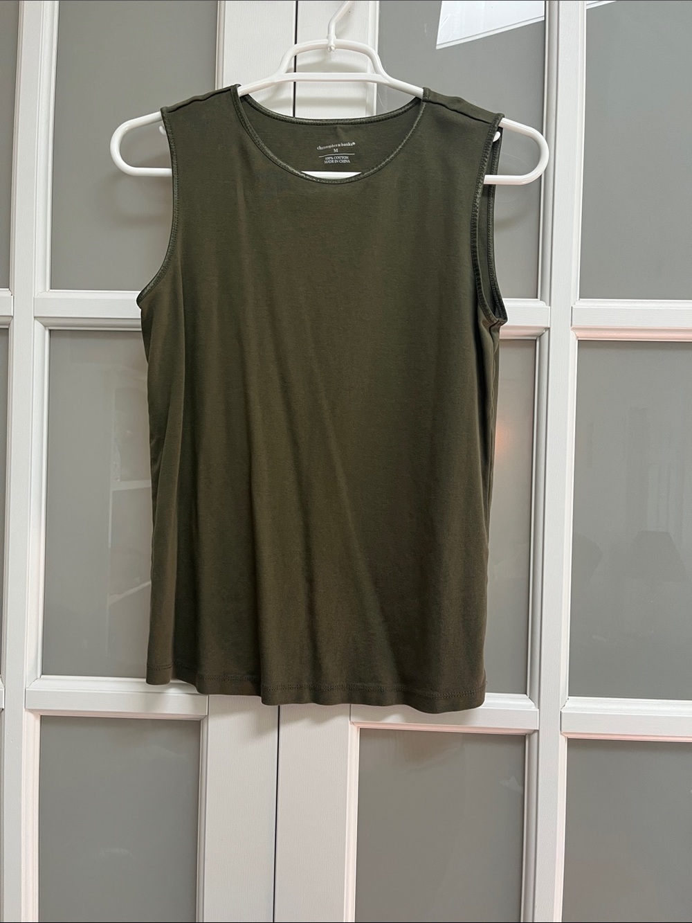 Christopher & Banks Olive Green Sleeveless Tank